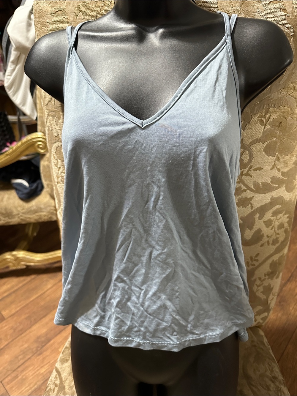 Lulu's Powder Blue V-Neck Double Strap Camisole